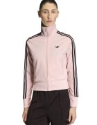 adidas Originals Bluza de trening cu fermoar si logo Classic - Maro inchis/Roz pastel