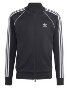 adidas Originals Bluza de trening cu fermoar si logo - Negru/Alb optic