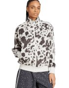 adidas Originals Bluza de trening cu fermoar si model - Maro/Alb murdar