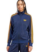 adidas Originals Bluza de trening cu logo si fermoar Firebird - Albastru inchis/Galben pai