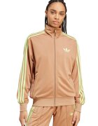 adidas Originals Bluza de trening cu logo si fermoar Firebird - Galben pal/Bej