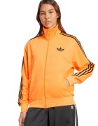 adidas Originals Bluza de trening cu logo si fermoar Firebird - Negru/Portocaliu