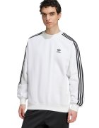 adidas Originals Bluza de trening lejera cu logo - Negru/Alb optic