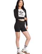 adidas Originals Bluza de trening slim-fit cu striatii Essentials - Negru