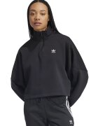 adidas Originals Bluza de trening supradimensionata cu fenta cu fermoar - Gri antracit