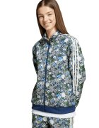 adidas Originals Bluza de trening unisex cu model floral Firebird - Alb/Verde/Albastru indigo