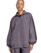 adidas Originals Bluza lejera de trening cu fermoar - Negru stins/Gri inchis