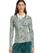 adidas Originals Bluza polo cu imprimeu Liberty - Verde/Crem