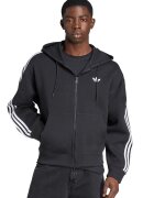 adidas Originals Hanorac cu fermoar si buzunare oblice Spacer - Alb/Negru