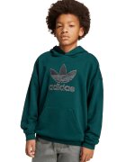 adidas Originals Hanorac de bumbac cu logo - Verde inchis