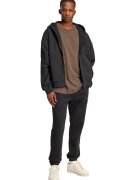 adidas Originals Hanorac lejer de bumbac cu fermoar - Negru stins