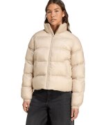 adidas Originals Jacheta scurta cu vatelina si logo - Bej deschis