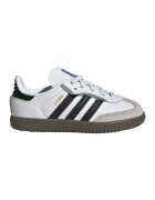 adidas Originals Pantofi sport cu straturi multiple din piele intoarsa Samba - Alb/Negru/Gri