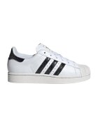 adidas Originals Pantofi sport din piele cu garnitura din material sintetic Superstar II - Alb/Negru