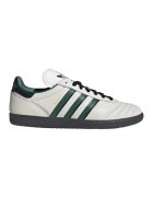 adidas Originals Pantofi sport din piele cu logo Samba - Alb fildes/Negru/Verde inchis