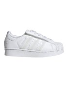adidas Originals Pantofi sport din piele ecologica cu lumini LED Superstar - Alb murdar