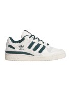 adidas Originals Pantofi sport din piele Forum Low CL - Verde englez/Alb murdar
