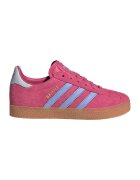 adidas Originals Pantofi sport din piele intoarsa cu garnituri de piele ecologica Gazelle - Albastru lavanda/Roz