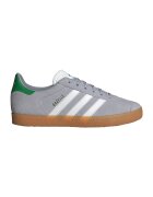 adidas Originals Pantofi sport din piele intoarsa cu logo contrastant Gazelle - Alb/Gri deschis