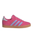adidas Originals Pantofi sport din piele intoarsa cu logo contrastant Gazelle - Albastru lavanda/Roz