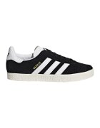 adidas Originals Pantofi sport din piele intoarsa cu logo contrastant Gazelle - Auriu/Negru/Alb optic