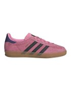 adidas Originals Pantofi sport din piele intoarsa Gazelle - Negru/Gri carbune/Roz