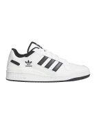 adidas Originals Pantofi sport din piele lacuita Forum - Negru/Alb optic
