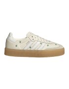 adidas Originals Pantofi sport din piele si piele intoarsa cu aplicatii florale Sambae - Verde/Alb fildes