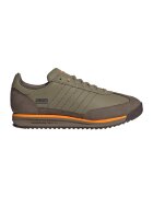 adidas Originals Pantofi sport din piele si piele intoarsa SL 72 - Maro/Verde masliniu