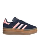 adidas Originals Pantofi sport Gazelle Bold din piele intoarsa cu talpa flatform - Albastru ultramarin/Roz
