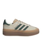 adidas Originals Pantofi sport Gazelle Bold din piele intoarsa - Verde englez/Grej