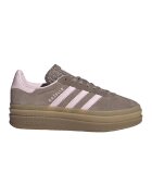adidas Originals Pantofi sport Gazelle Bold flatform din piele intoarsa cu garnituri din material sintetic - Maro inchis/Roz