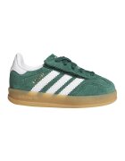 adidas Originals Pantofi sport Gazelle Indoor din piele intoarsa - Alb/Verde
