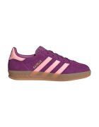 adidas Originals Pantofi sport Gazelle Indoor din piele intoarsa cu garnituri din material sintetic - Violet/Roz