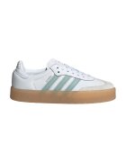 adidas Originals Pantofi sport Sambae din piele intoarsa si piele - Alb/Verde menta