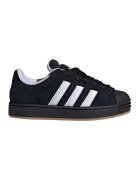 adidas Originals Pantofi sport Superstar de piele intoarsa cu benzi logo contrastante - Negru