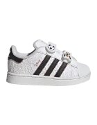 adidas Originals Pantofi sport Superstar II din piele ecologica cu imprimeu desene animate - Rosu/Alb/Negru