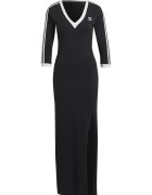 adidas Originals Rochie maxi cu model cu slit Adicolor Classics - Alb/Negru