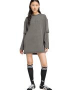 adidas Originals Rochie scurta lejera cu aspect 2-in-1 - Gri inchis