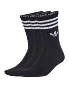 adidas Originals Set de 3 perechi de sosete lungi unisex cu detaliu logo - Negru
