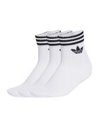 adidas Originals Set de 3 perechi de sosete scurte cu model unisex - Negru/Alb optic