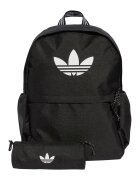 adidas Originals Set de rucsac si penar cu imprimeu logo - 18.72 L - Alb/Negru