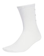 adidas Originals Set de se sosete lungi unisex cu logo - 3 perechi - Alb