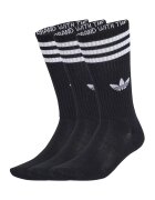 adidas Originals Set de sosete lungi unisex cu logo - 3 perechi - Negru