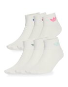 adidas Originals Set de sosete scurte - 6 perechi - Alb
