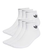 adidas Originals Set de sosete scurte unisex Daily Essentials - 6 perechi - Alb