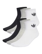 adidas Originals Set de sosete scurte unisex Daily Essentials - 6 perechi - Alb/Negru/Gri