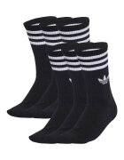 adidas Originals Set de sosete unisex lungi - cu accente contrastante - 6 perechi - Negru