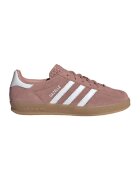 adidas Originals Tenisi din piele intoarsa Gazelle Indoor - Alb/Roz prafuit
