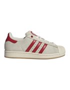 adidas Originals Tenisi Superstar II din piele intoarsa - Rosu/Alb fildes
